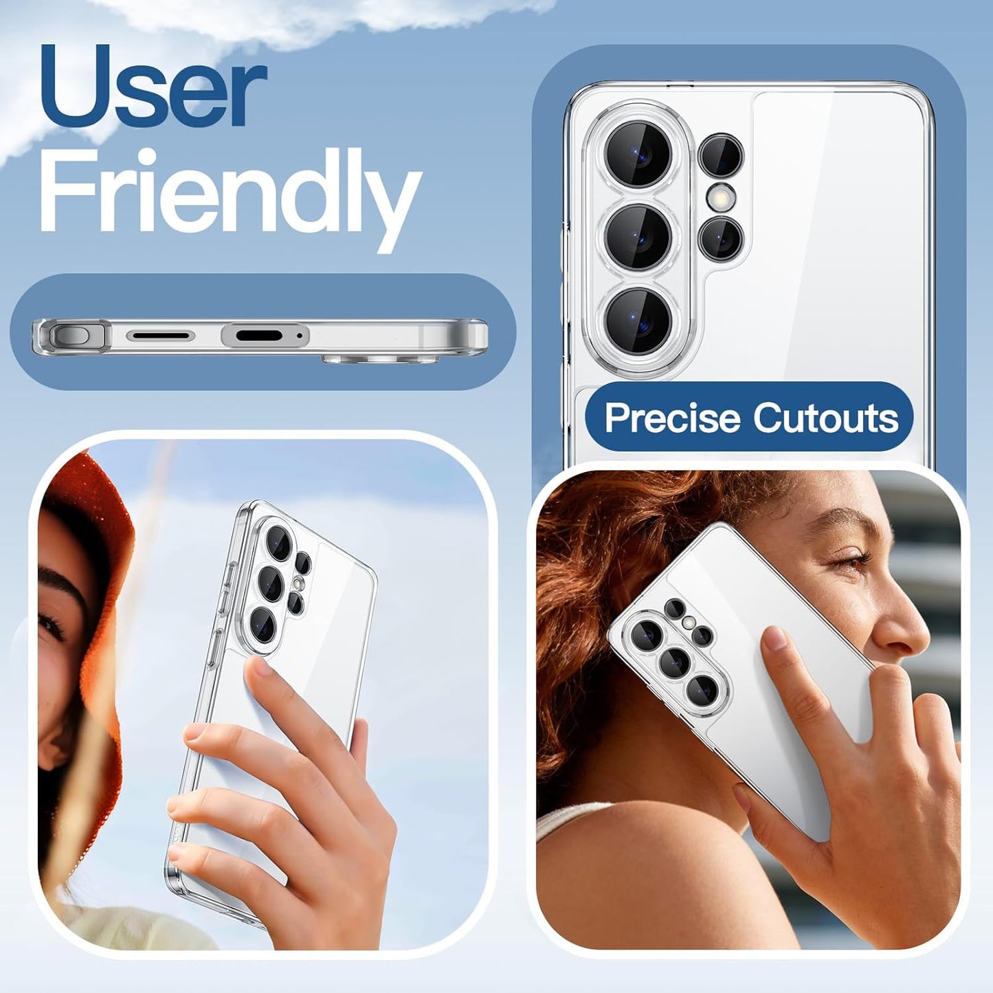 JETech Clear Basic Protective Phone Case for Samsung Galaxy S26 Ultra NEW