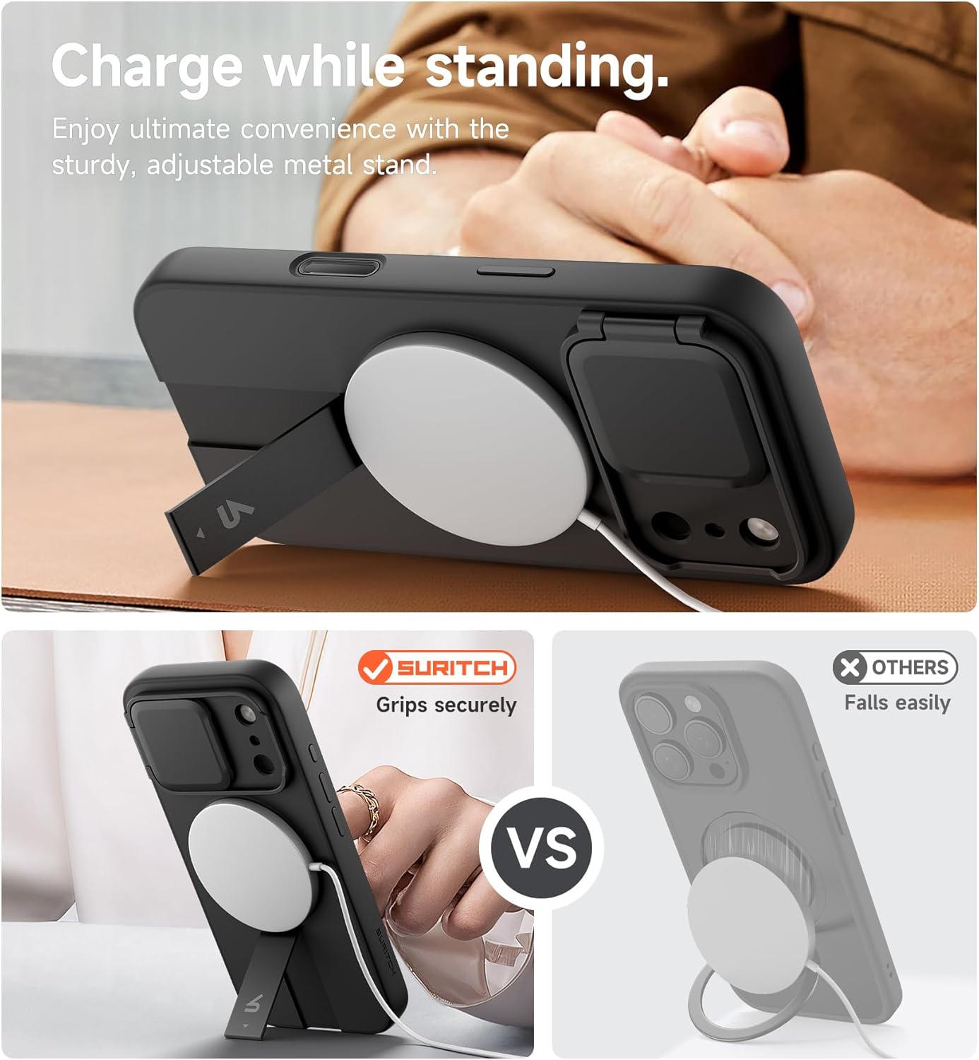 SURITCH Protective Phone Case for iPhone 17 Pro Max with Camera Cover DEMO