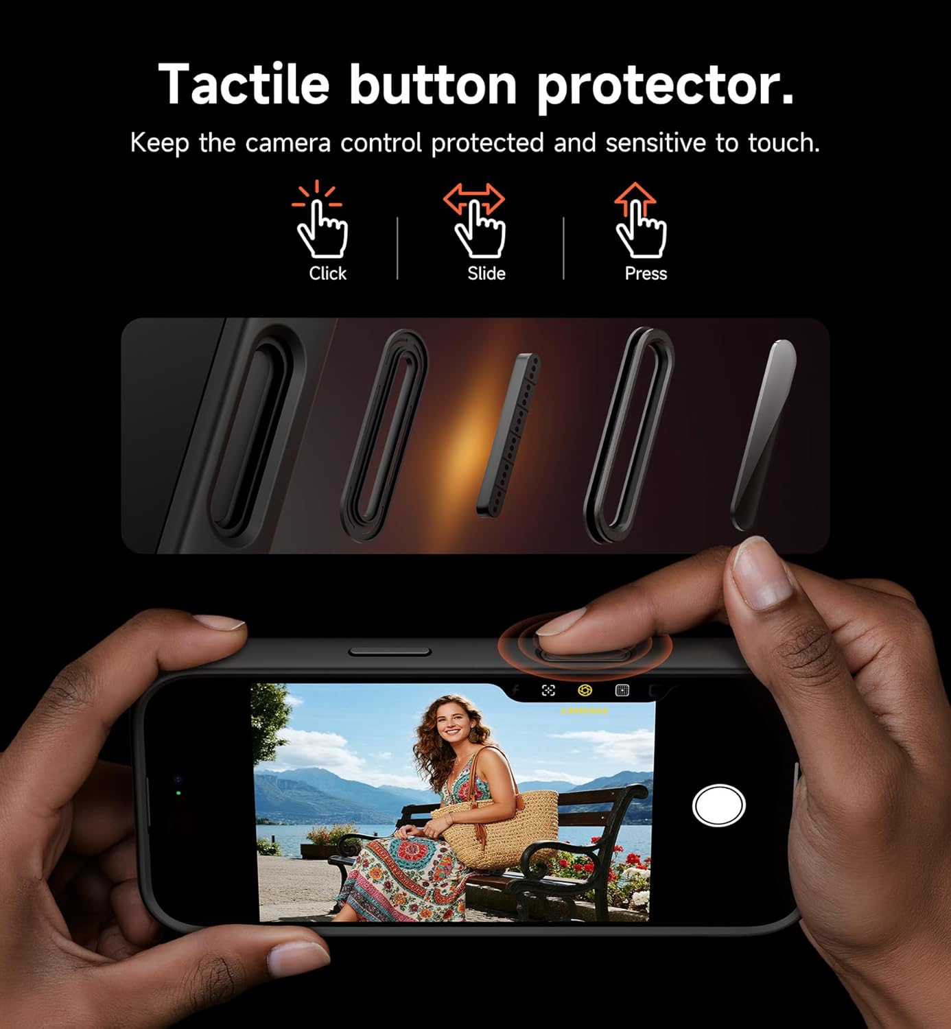 SURITCH Protective Phone Case for iPhone 17 Pro Max with Camera Cover DEMO