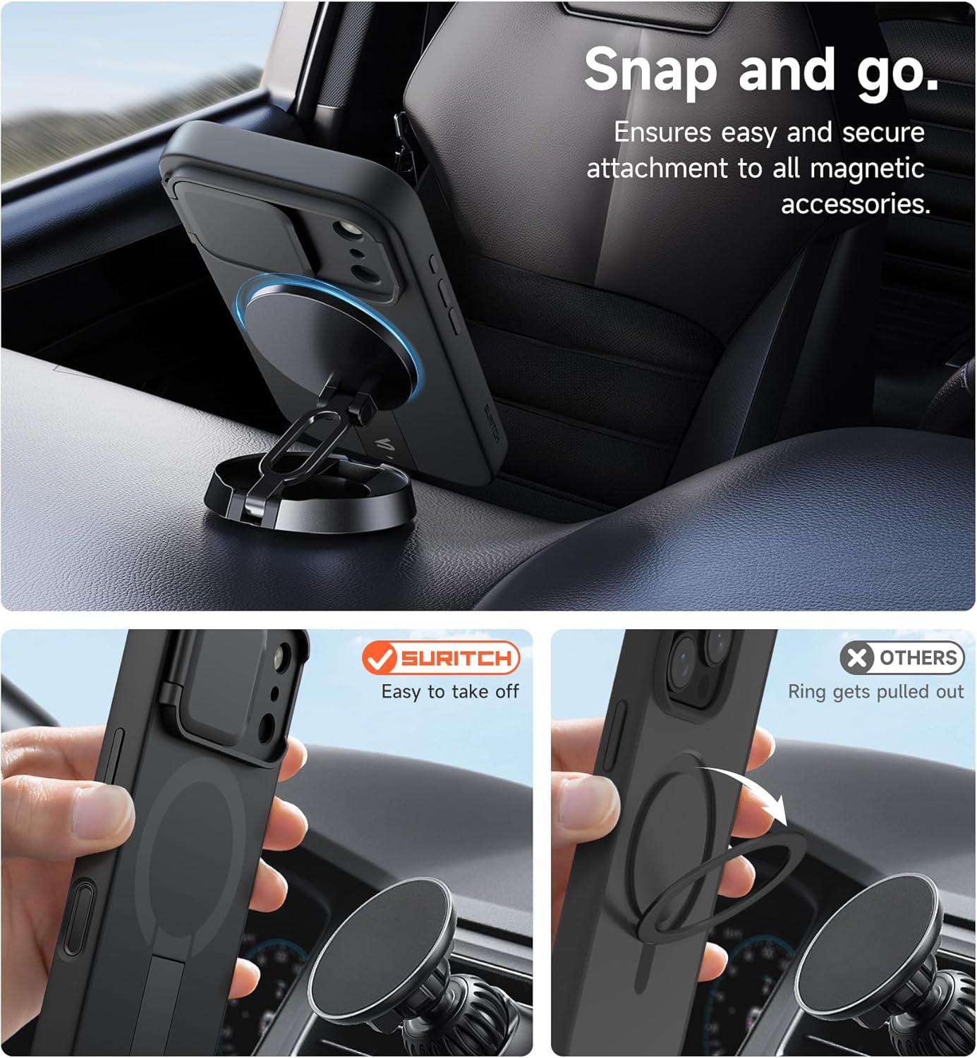 SURITCH Protective Phone Case for iPhone 17 Pro Max with Camera Cover DEMO