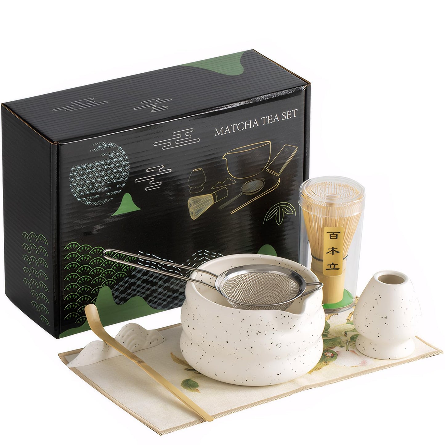 Premium 7-Piece Tea Sets Matcha Tea Ceremony Set with Whisk - Elegant NEW