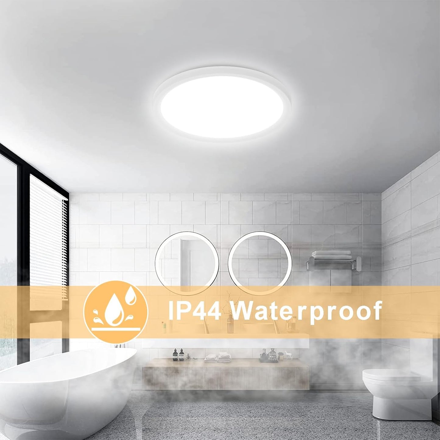 BOSITE 30W Round LED Ceiling Light Fixture Bright White Ultra Thin 2700lm NEW