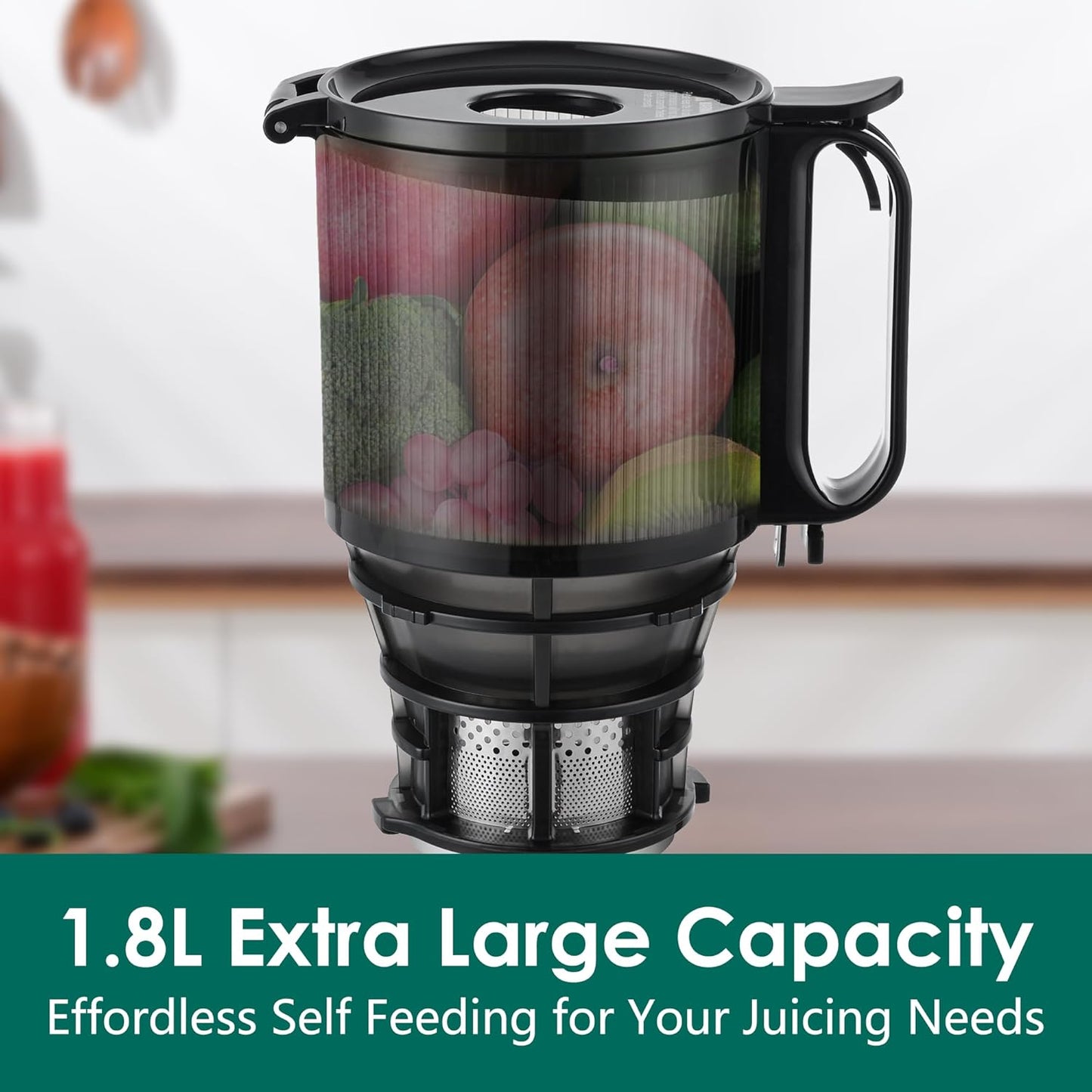 Fretta Slow Juicers Masticating Juicer Extractor Cold Press Electric 1.8L NEW