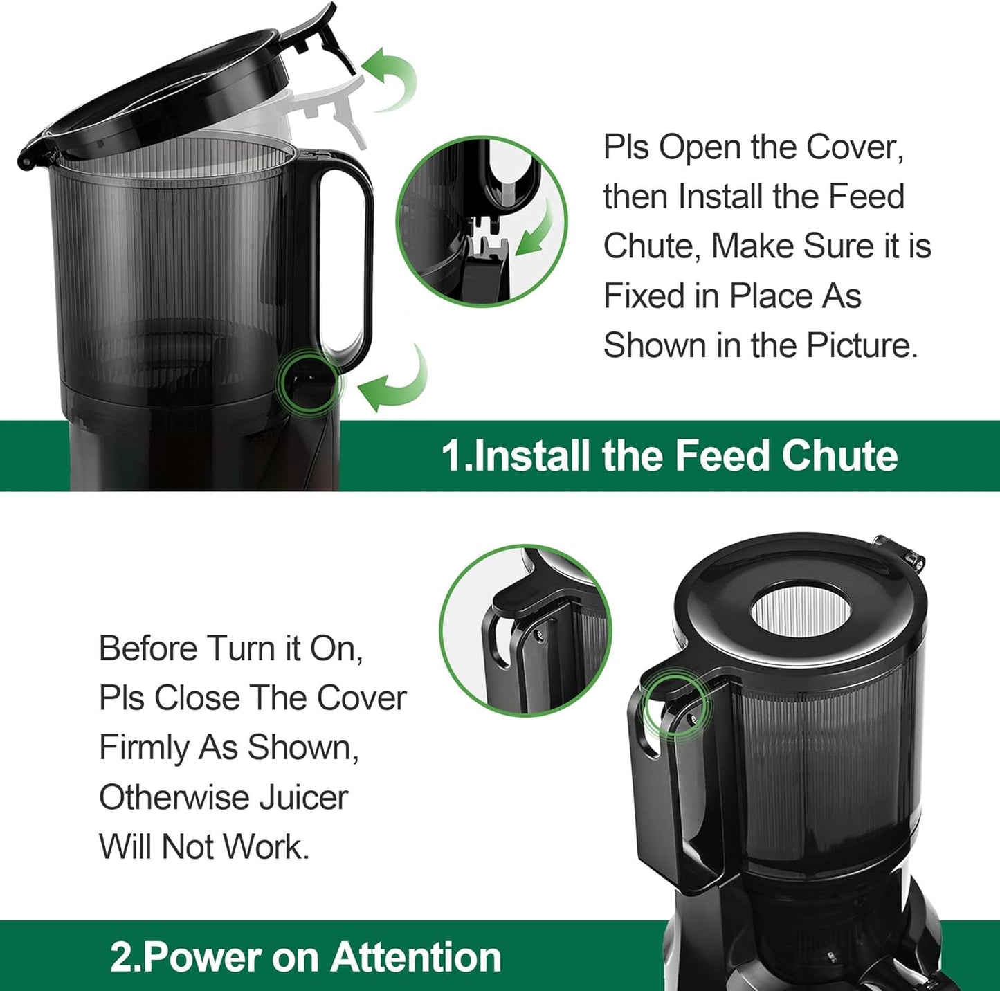 Fretta Slow Juicers Masticating Juicer Extractor Cold Press Electric 1.8L NEW