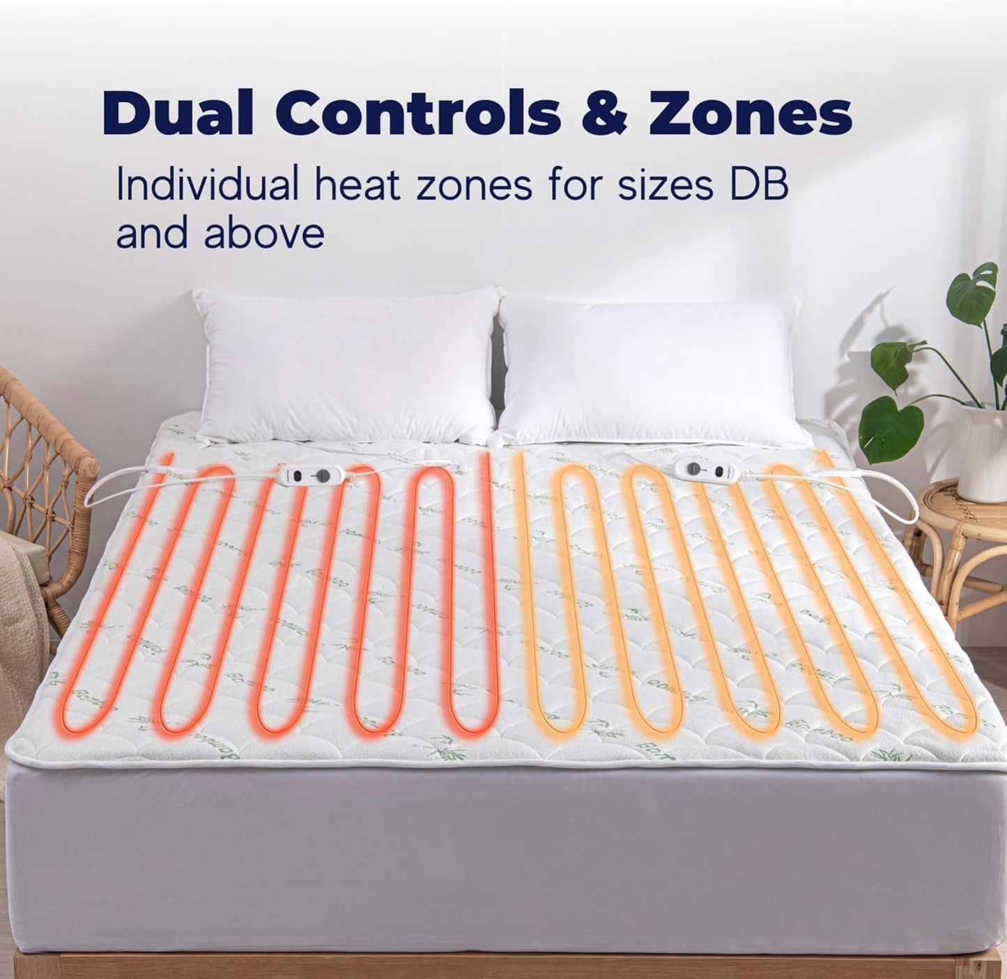 Dreamaker Waterproof Bamboo Electric Blanket Overheat Protection King Size NEW