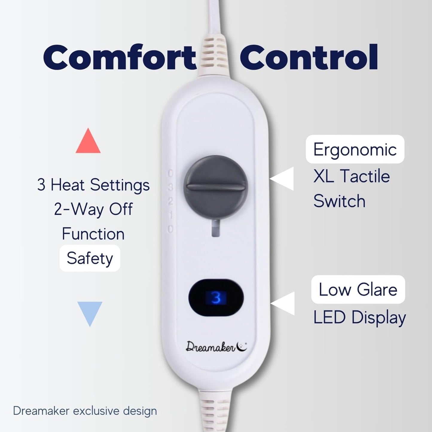 Dreamaker Waterproof Bamboo Electric Blanket Overheat Protection King Size NEW