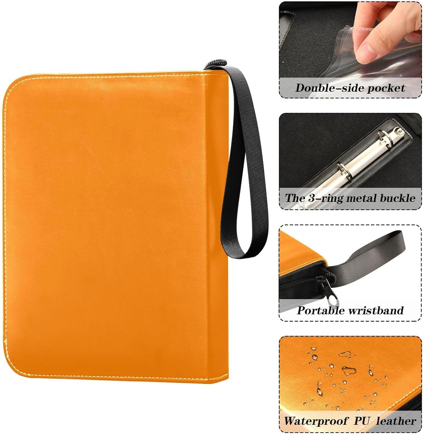 Versatile Card Albums Album Binder with 50 Removable Sheets, Holds 400 DEMO