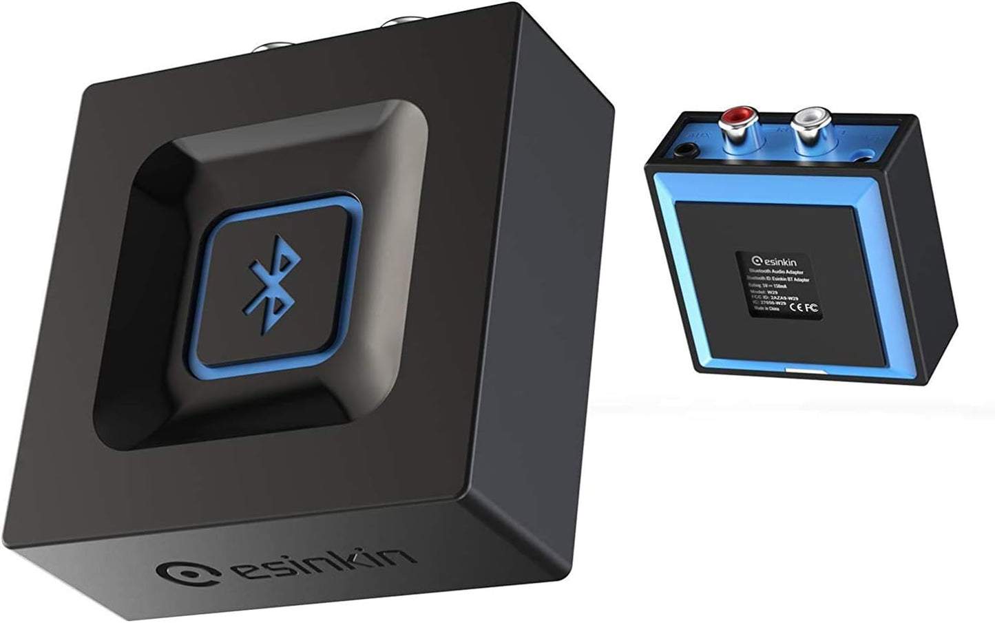 esinkin Wireless Audio Adapter for Streaming Music to Sound System Black NEW