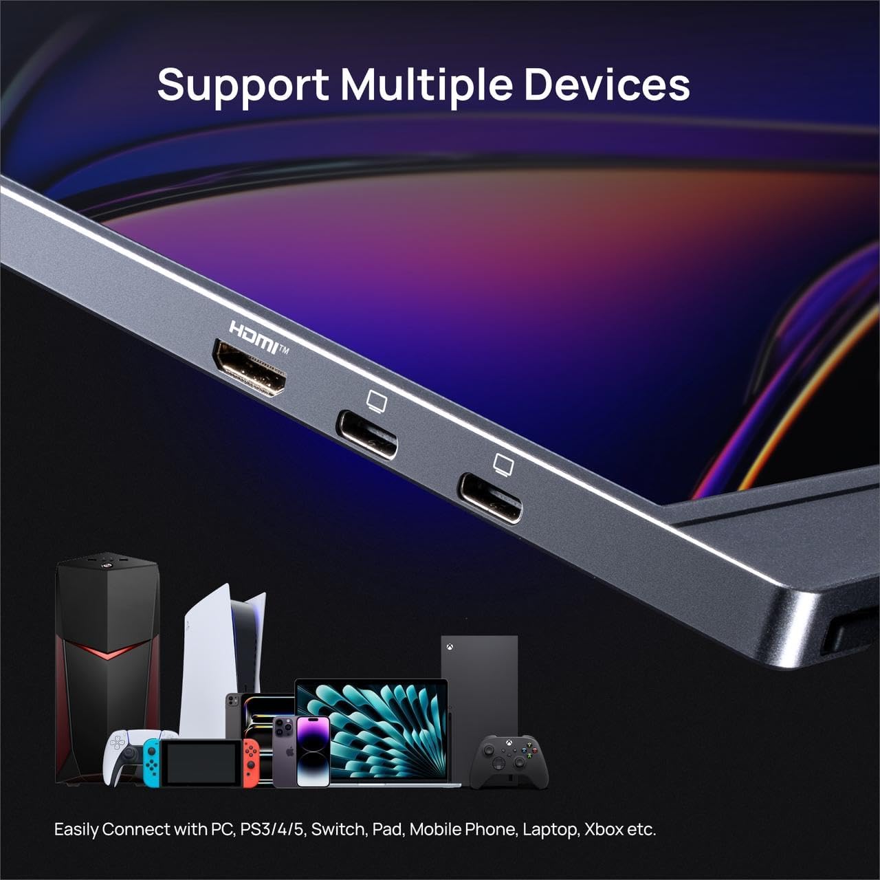 ARZOPA 16.1" Monitors Portable Gaming Monitor 144Hz 1080P FHD Kickstand DEMO