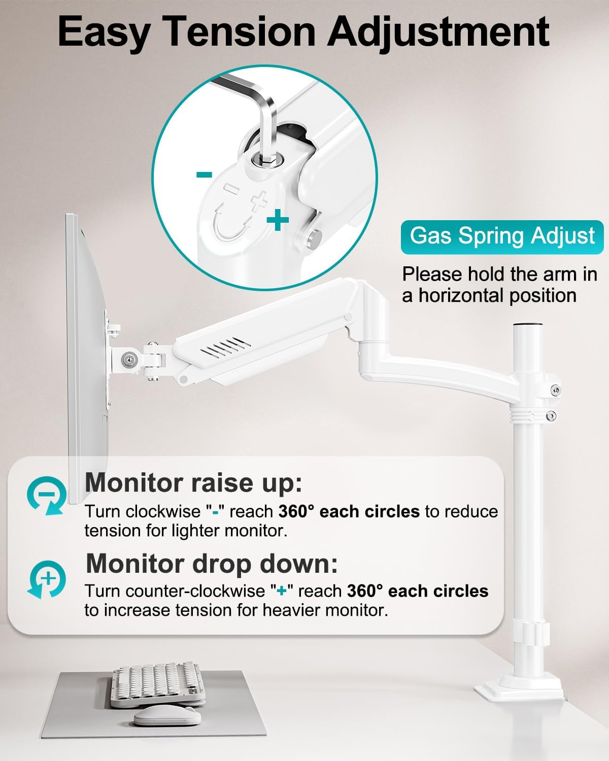 MOUNT PRO Dual Monitor Stand for Desk Taller Arms up to 32 Inch Screens DEMO