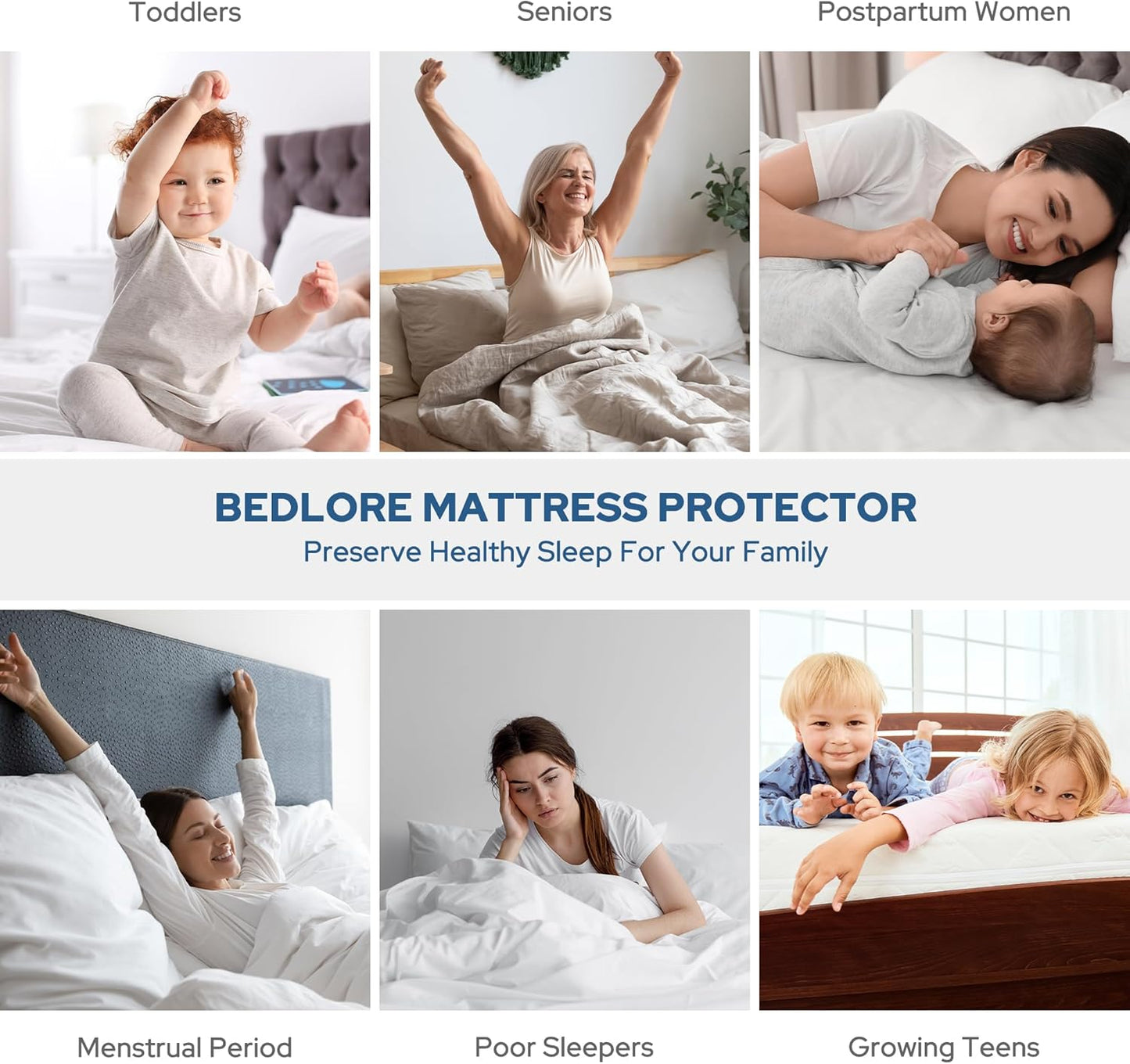 BEDLORE Waterproof Mattress Protector Brushed Microfiber Grey King Single NEW