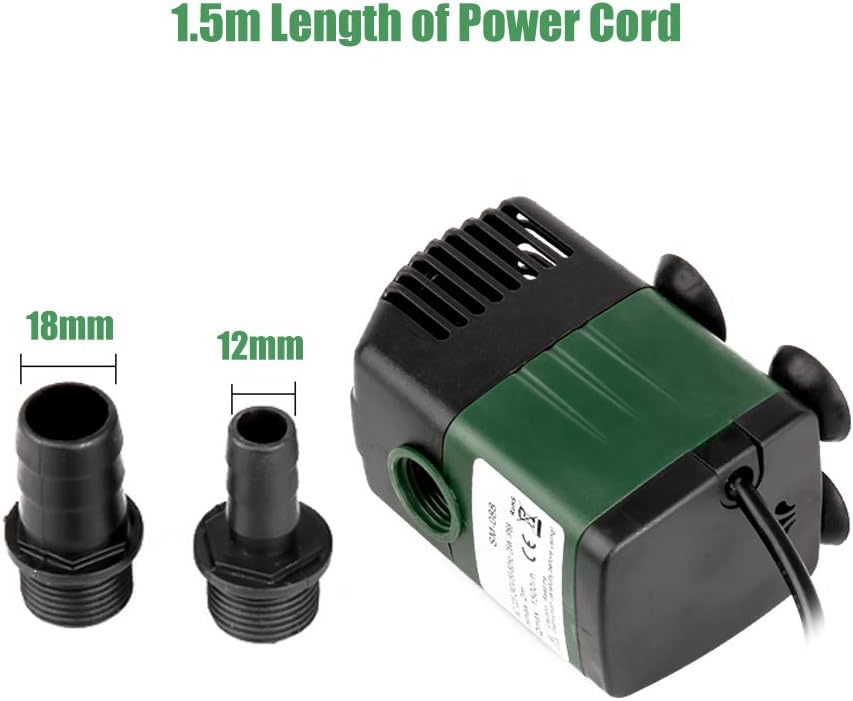 Homvik Submersible Water Pump 1500L/H 25W for Fountain Aquarium Pond Garden DEMO