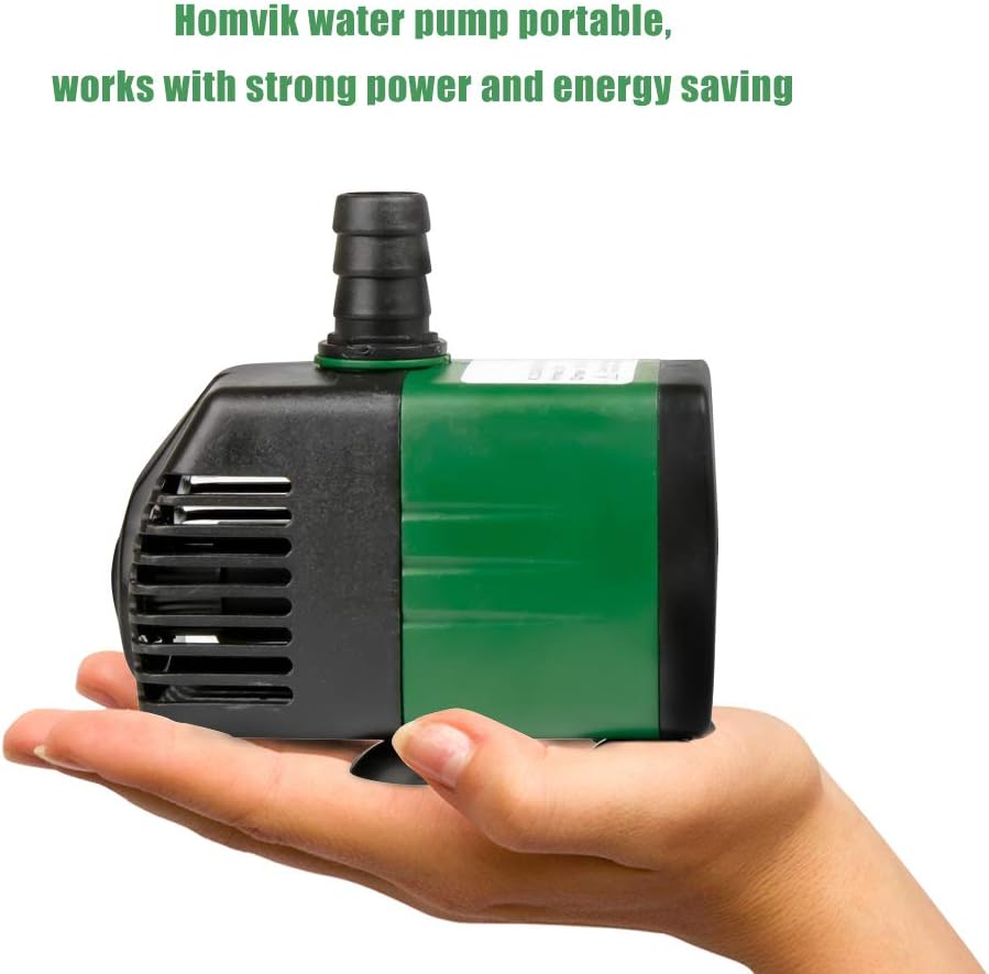 Homvik Submersible Water Pump 1500L/H 25W for Fountain Aquarium Pond Garden DEMO