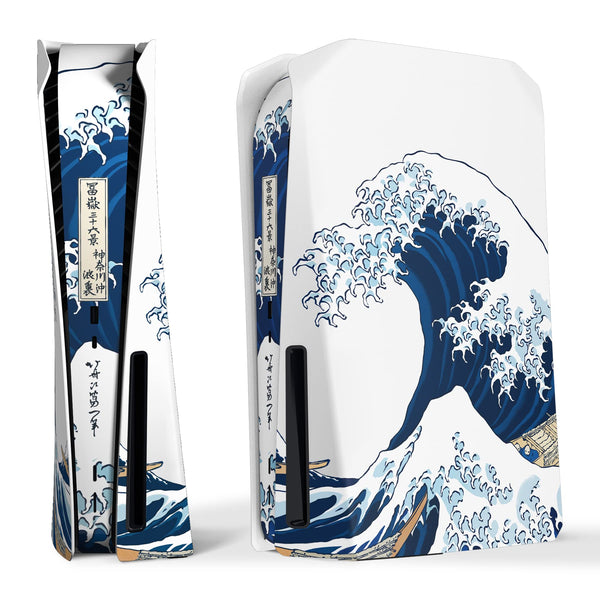 eXtremeRate White Faceplates & Blue Faceplate Cover for PlayStation 5 Disc NEW