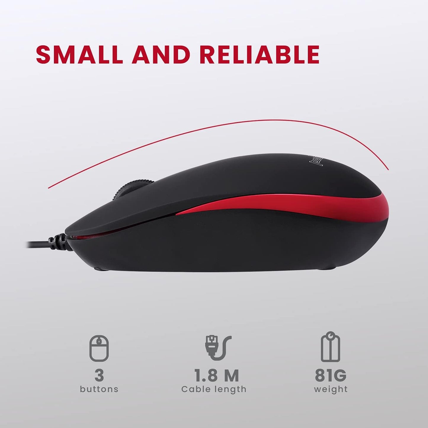 Perixx Wired Mini Keyboard and Mouse Combo Set - Black USB Ergonomic Bundle NEW