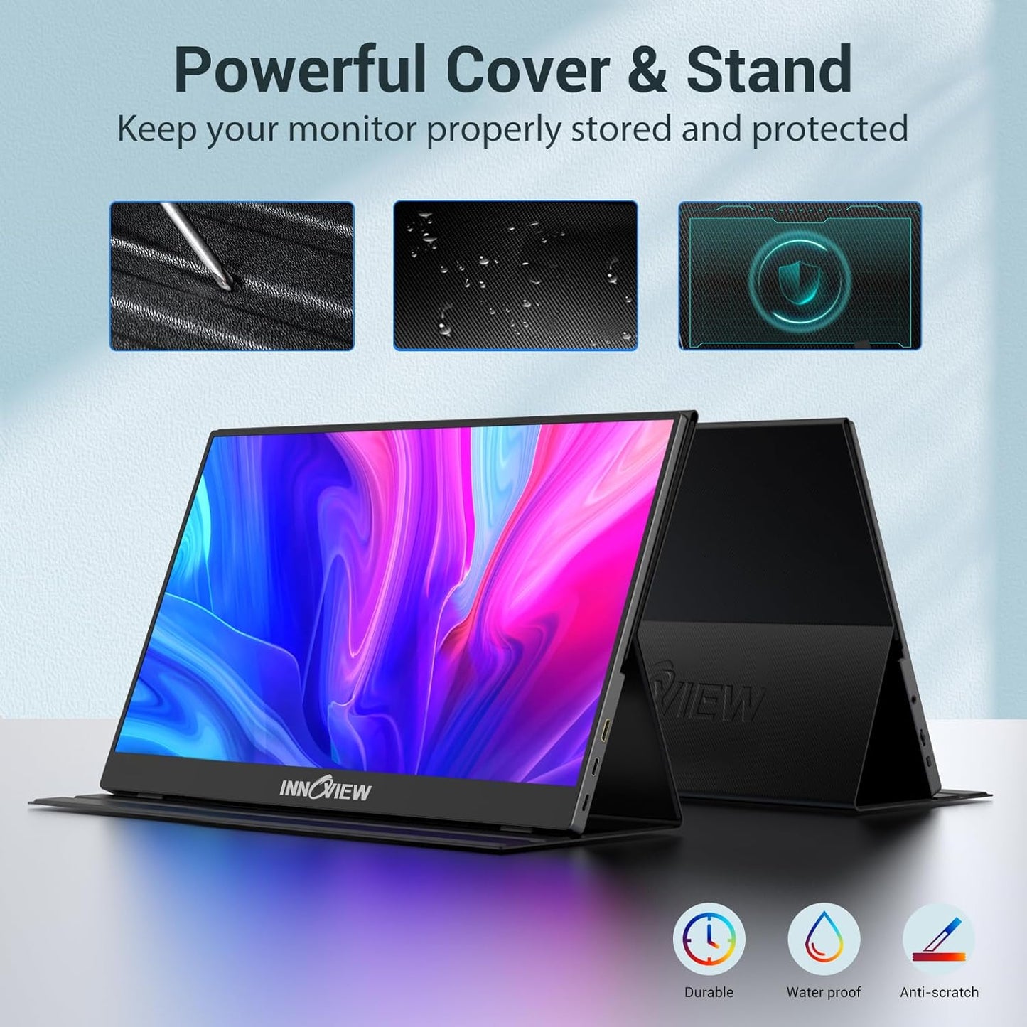 InnoView 15.6" Monitors FHD 1080P Portable USB-C External Monitor for NEW