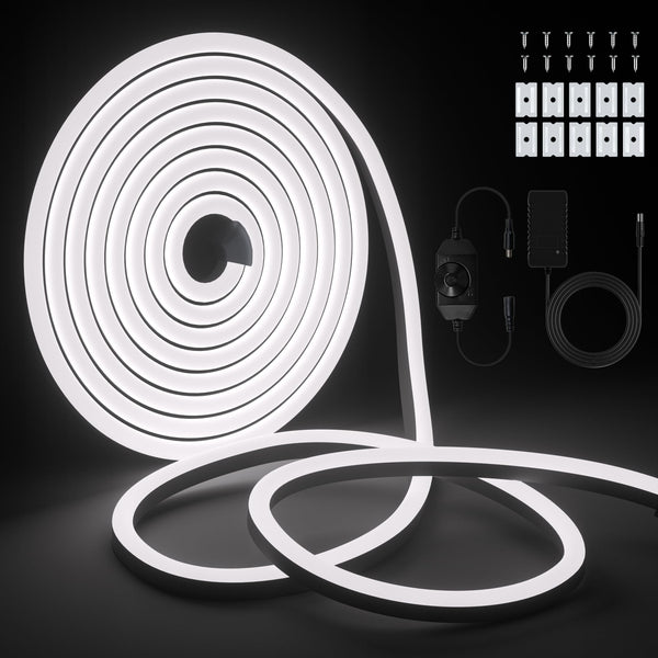Cozylady 5m LED Strips Waterproof LED Strip Lights, White Rope Lighting DEMO