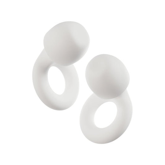 Loop Quiet Ear Plugs Reusable Noise Reducing Earplugs for Sleeping, White NEW