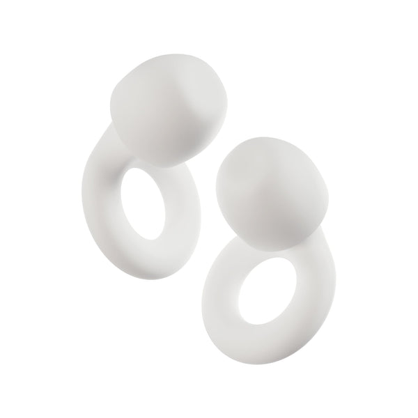 Loop Quiet Ear Plugs Reusable Noise Reducing Earplugs for Sleeping, White NEW