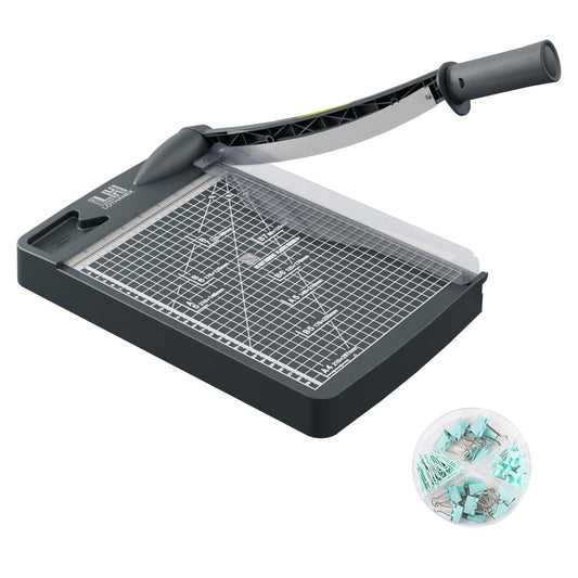 12-Inch Paper Cutter Guillotine Trimmer, 12-Sheet Capacity, Gray DEMO
