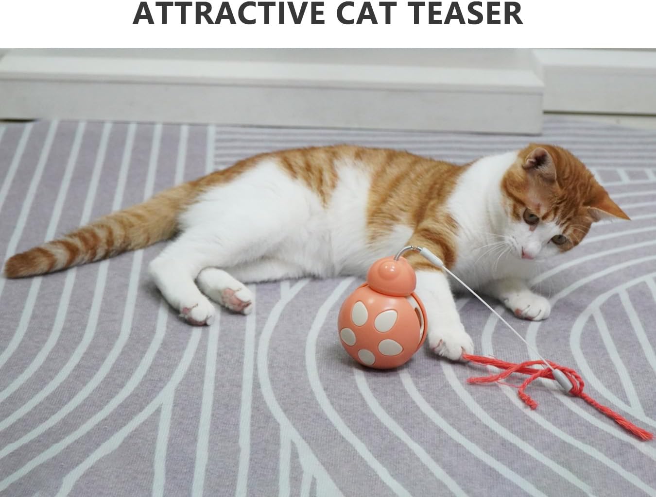 Colorful Interactive Cat Toys: Attractive Pink Treats Dispenser for Playful NEW
