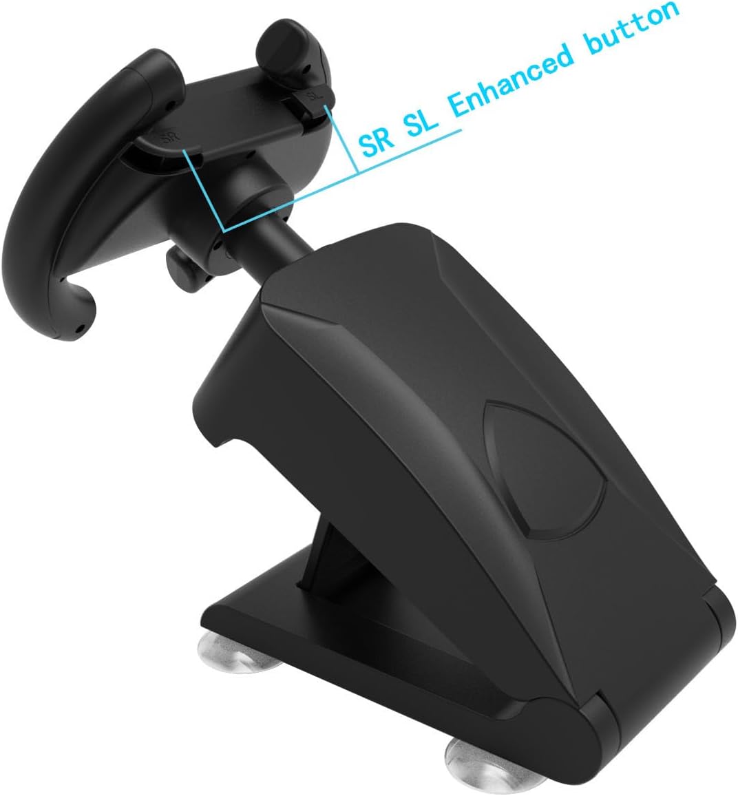 Black Racing Steering Wheel Controller for Nintendo Switch Gaming NEW