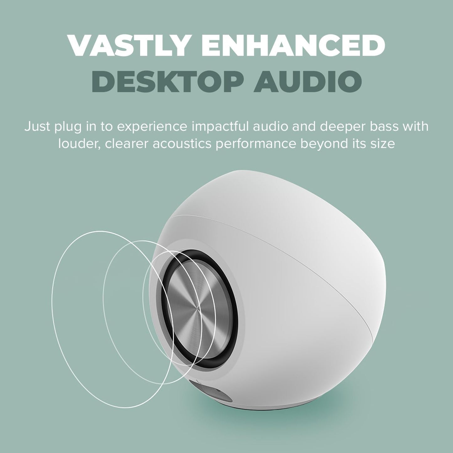 Creative Minimalist 2.0 USB-C Bluetooth 5.3 PC Speakers for Home Office NEW