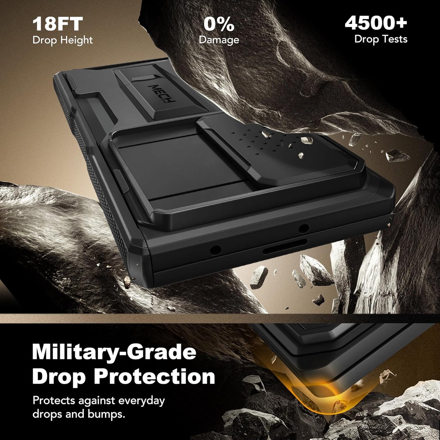 Tongate Black Privacy Screen Slide Camera Phone Case Protector for DEMO
