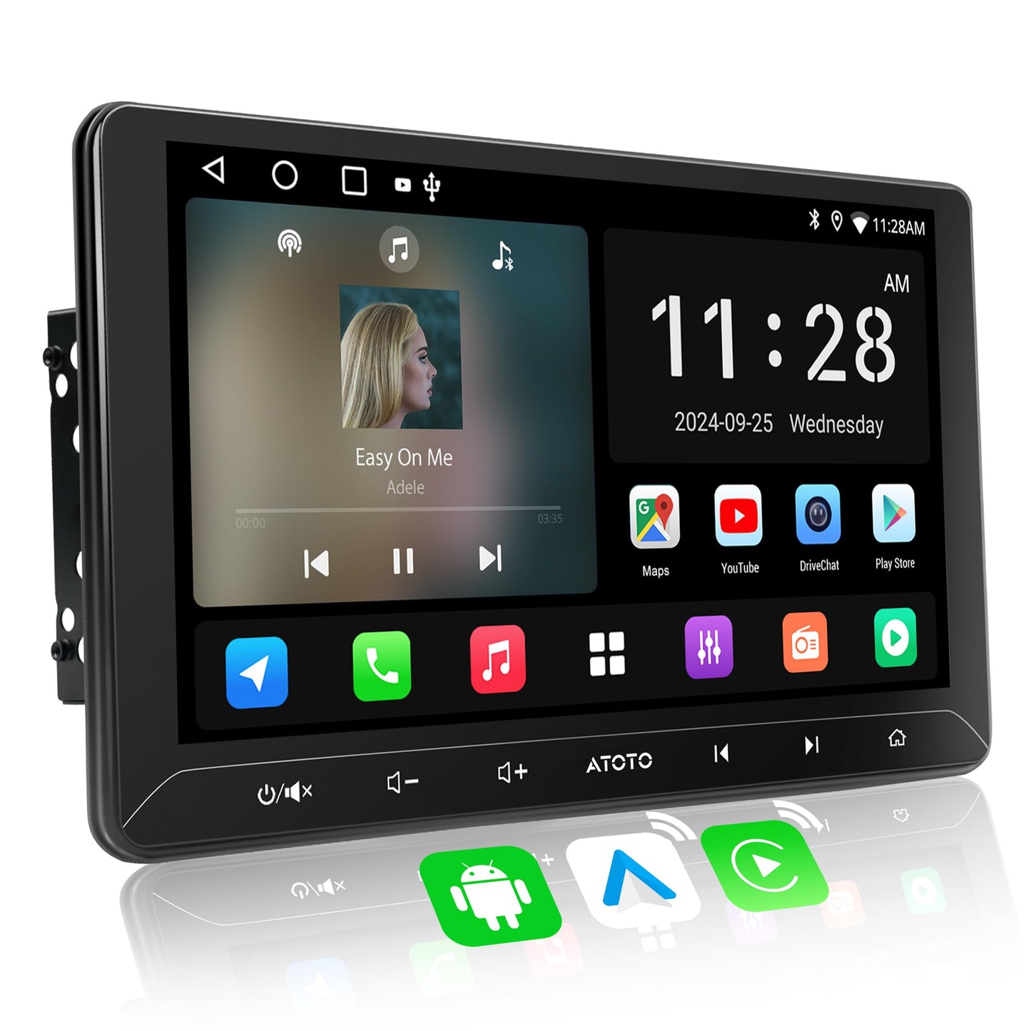 ATOTOZONE 10.1-Inch Car Electronics Android Double DIN Car Stereo DEMO
