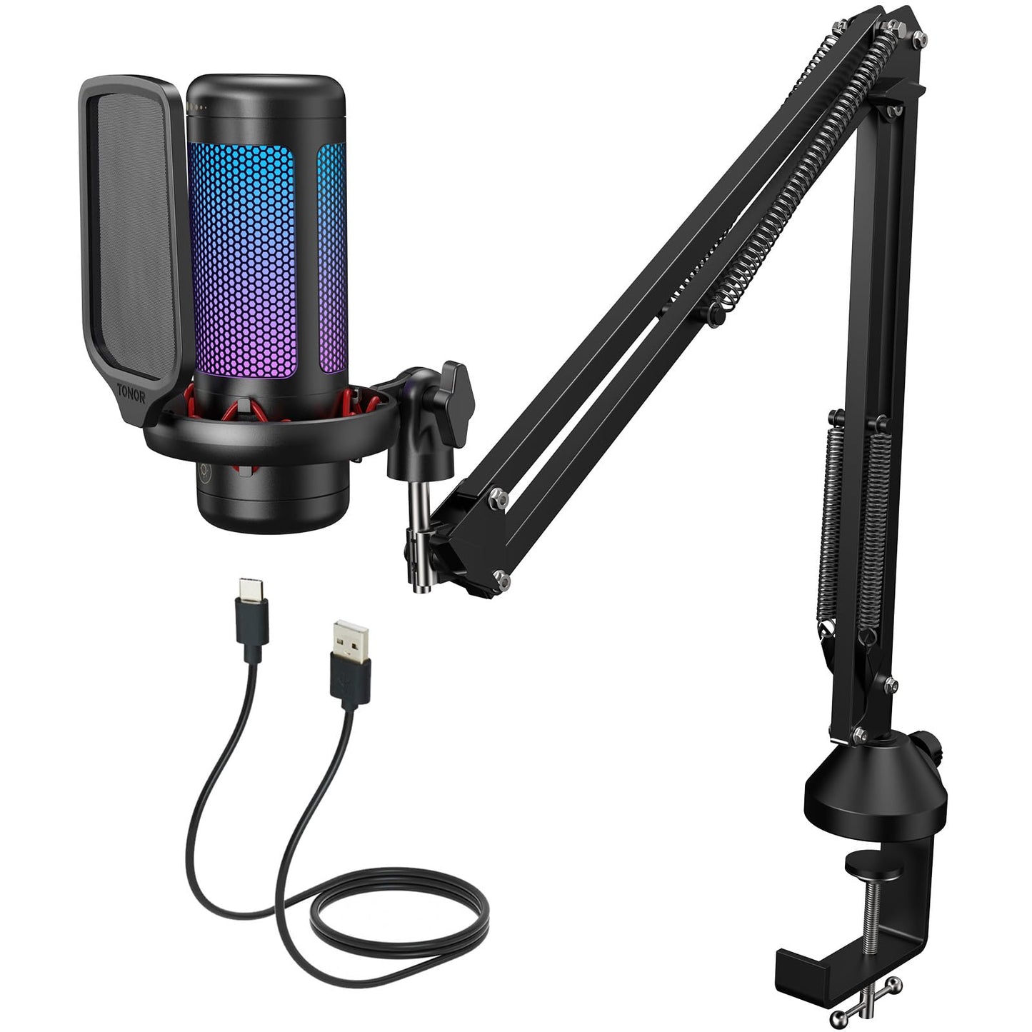 TONOR USB PC Microphones Condenser Microphone for PC, Computer, PS4/PS5 NEW