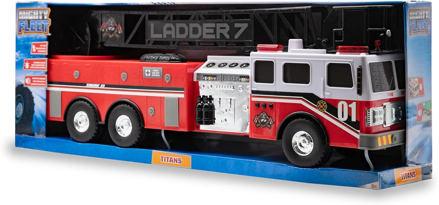 Mighty Fleet Trucks 29" Jumbo Toy Fire Truck with Realistic Flashing DEMO
