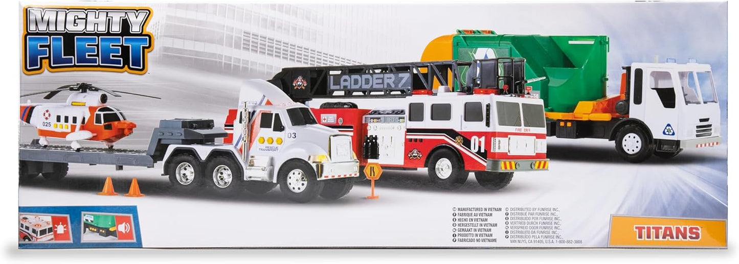 Mighty Fleet Trucks 29" Jumbo Toy Fire Truck with Realistic Flashing DEMO