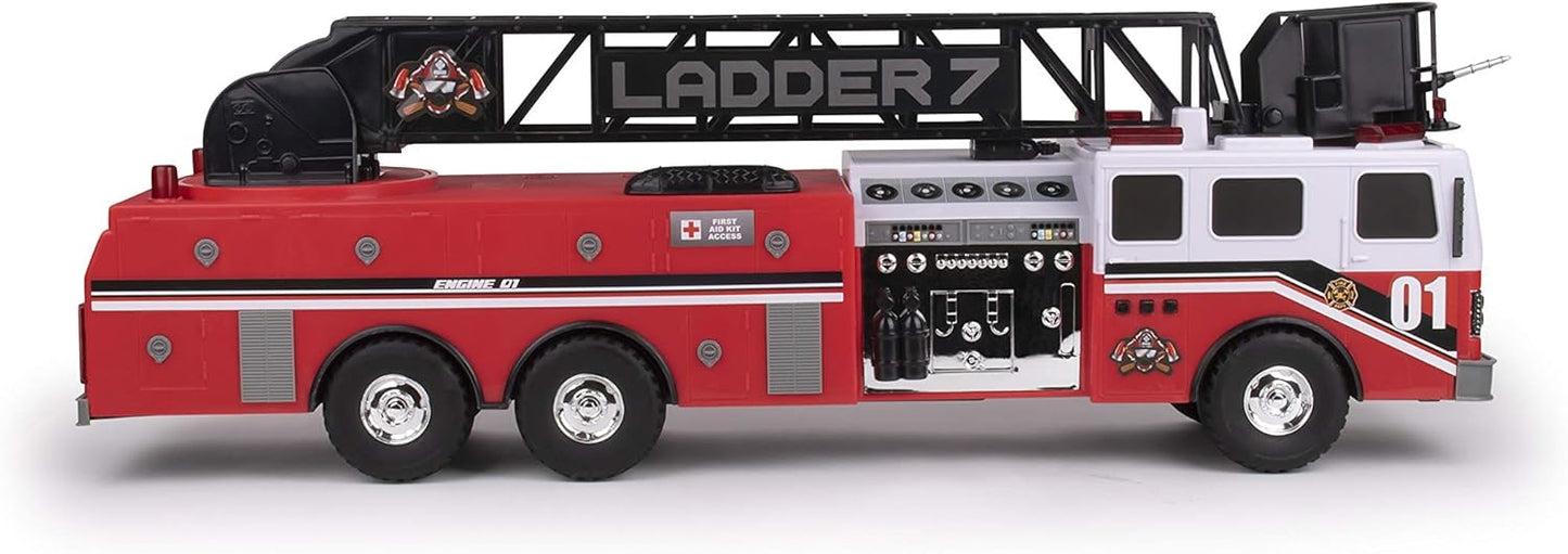 Mighty Fleet Trucks 29" Jumbo Toy Fire Truck with Realistic Flashing DEMO