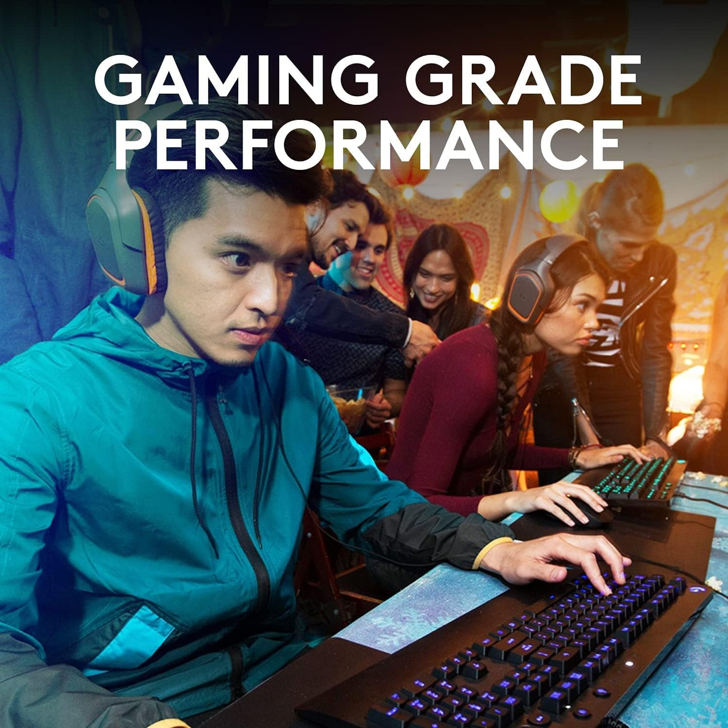 Logitech Black Keyboards Full Sized High-Performance Gaming Keyboard for DEMO