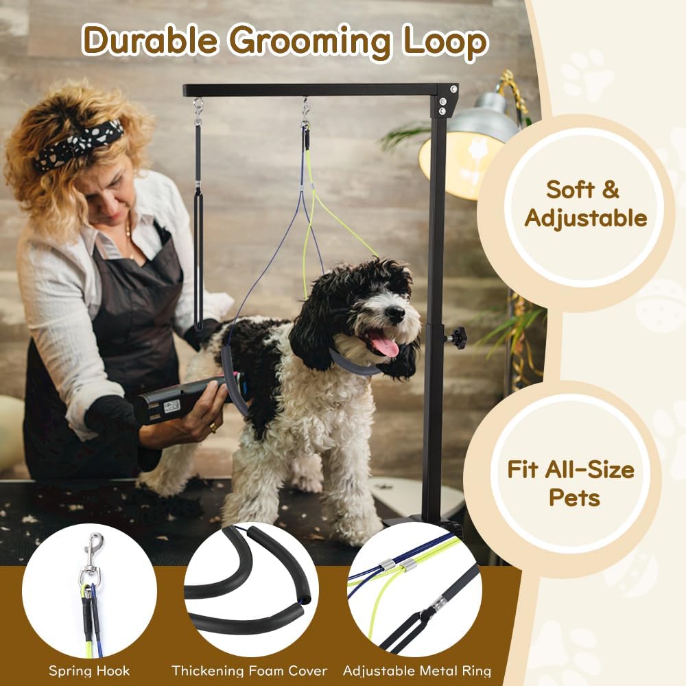Adjustable Dog Pets Grooming Arm with Clamps and Hammock Harness for Pet NEW