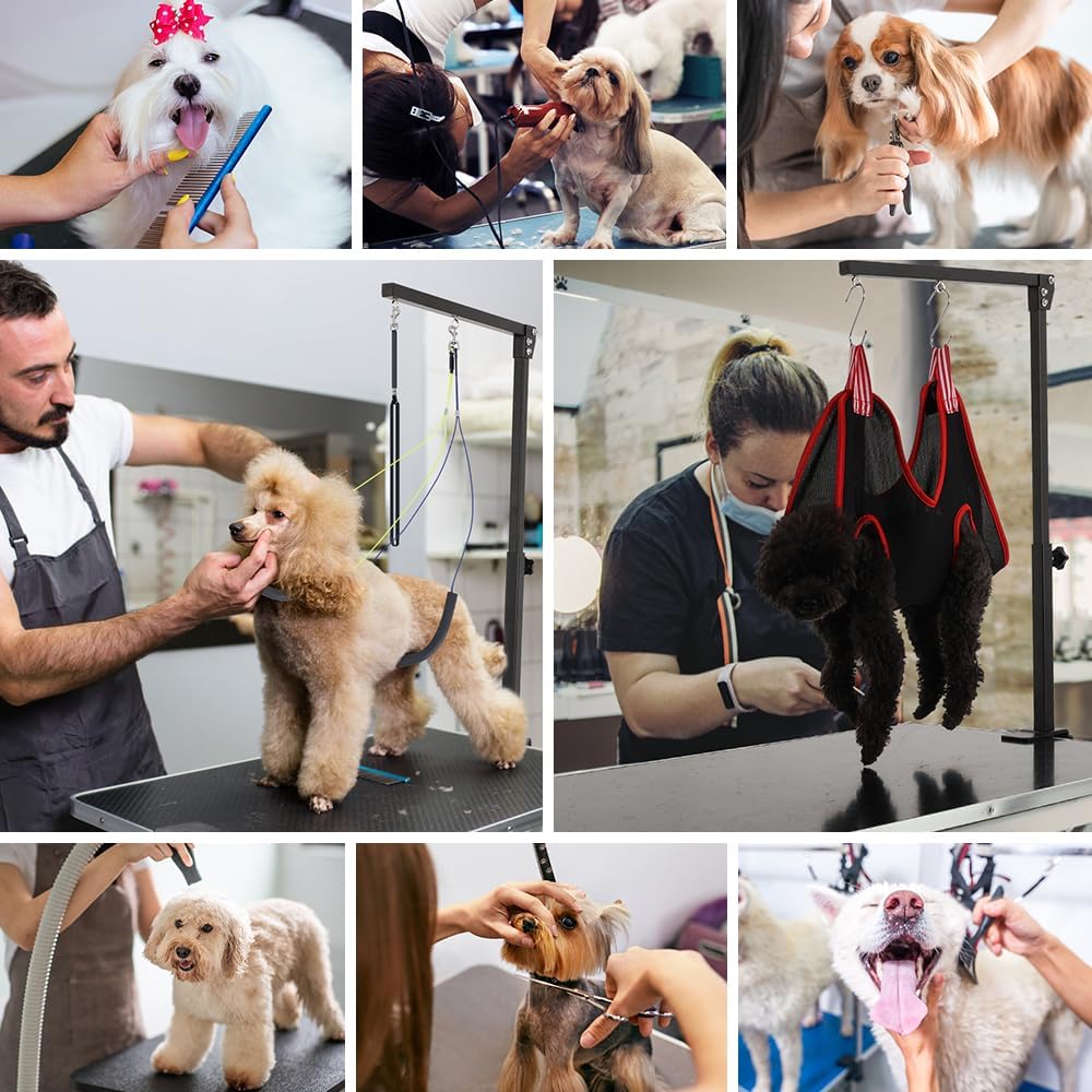 Adjustable Dog Pets Grooming Arm with Clamps and Hammock Harness for Pet NEW