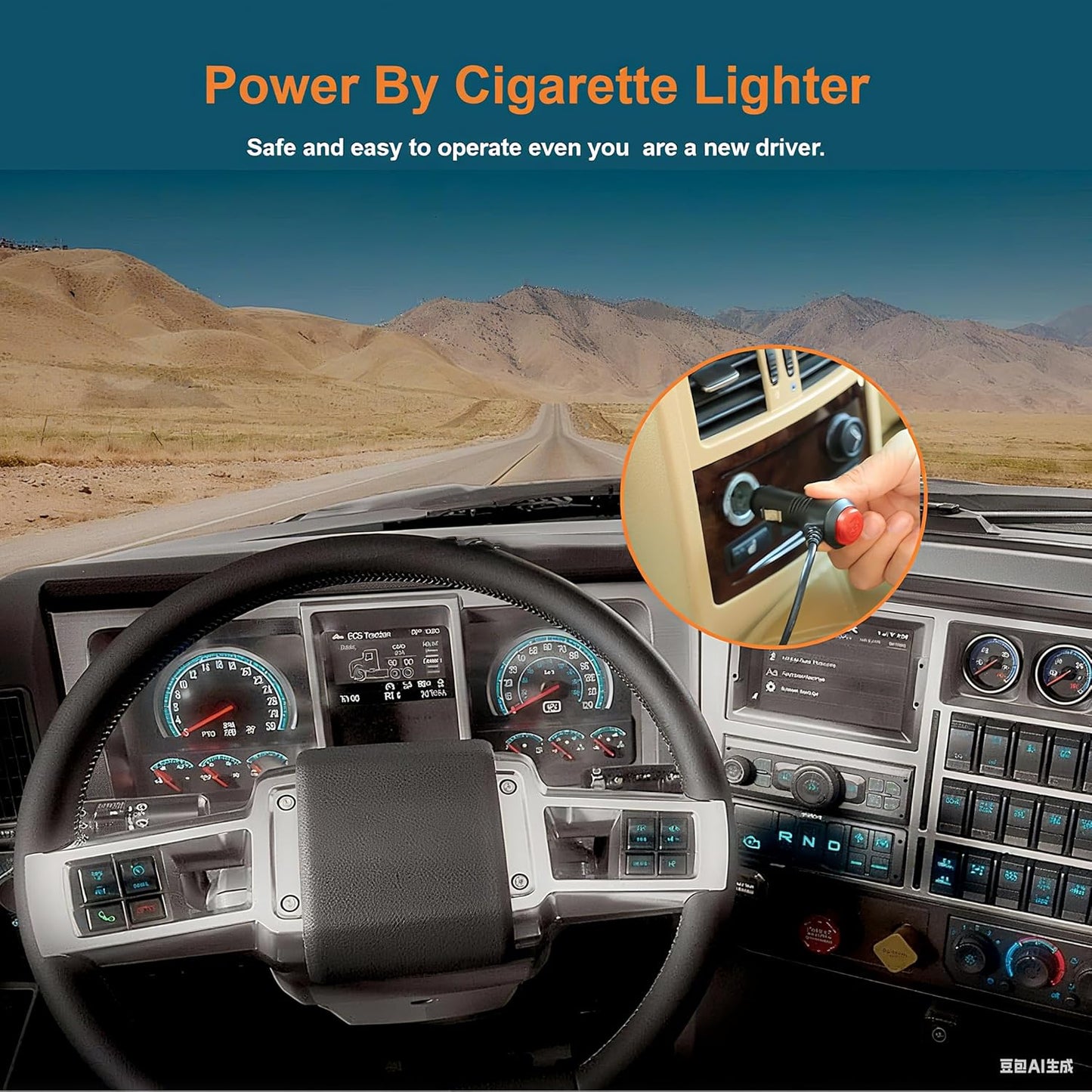 6.86" Ultrawide 7-in-1 AHD Car Video Monitor with 1080P Backup Camera, DEMO