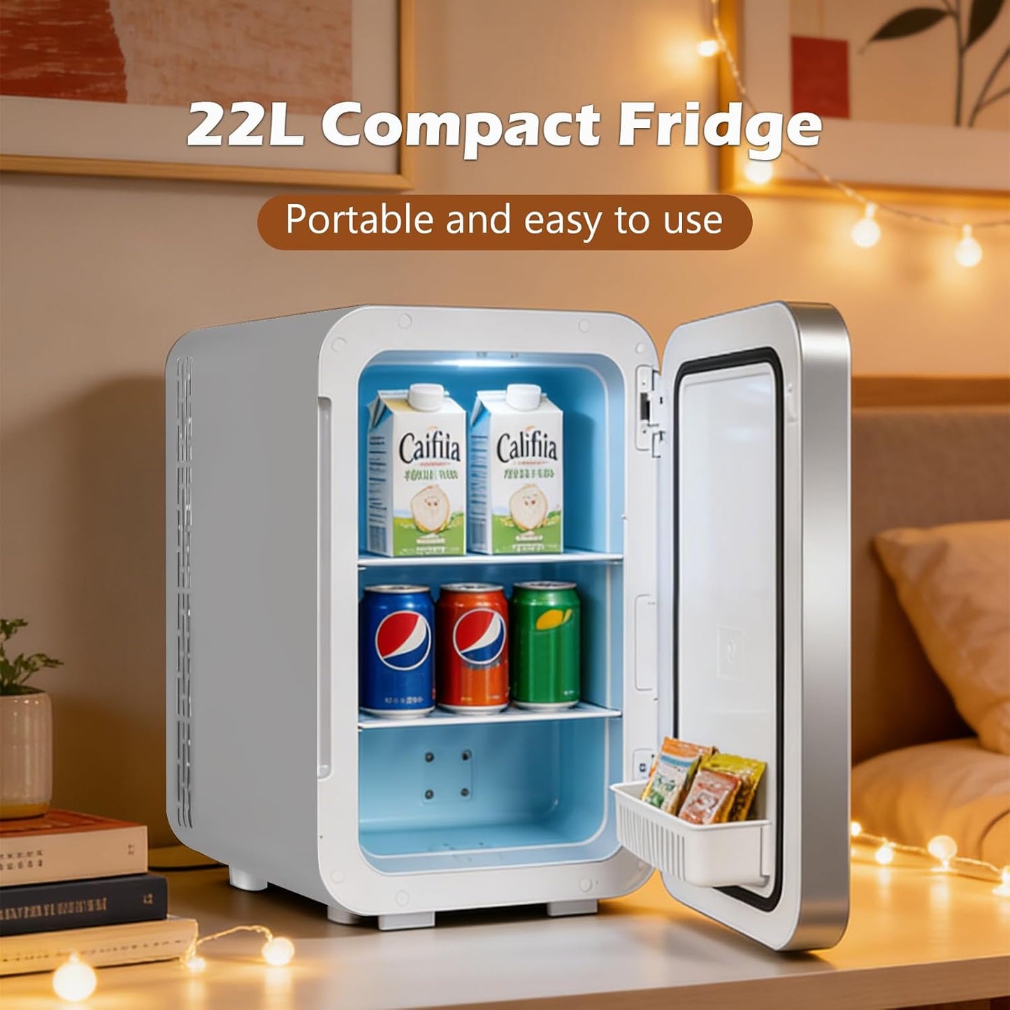 5L Mini Refrigerators Fridge Portable Personal Cooler Refrigerator in DEMO