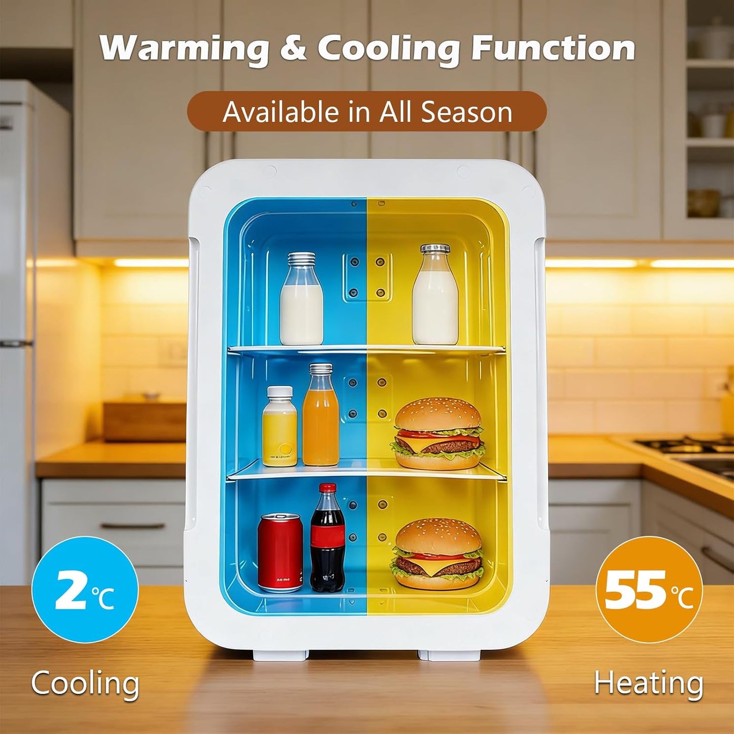 5L Mini Refrigerators Fridge Portable Personal Cooler Refrigerator in DEMO