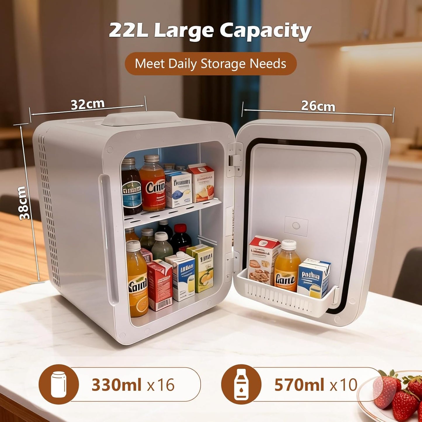 5L Mini Refrigerators Fridge Portable Personal Cooler Refrigerator in DEMO