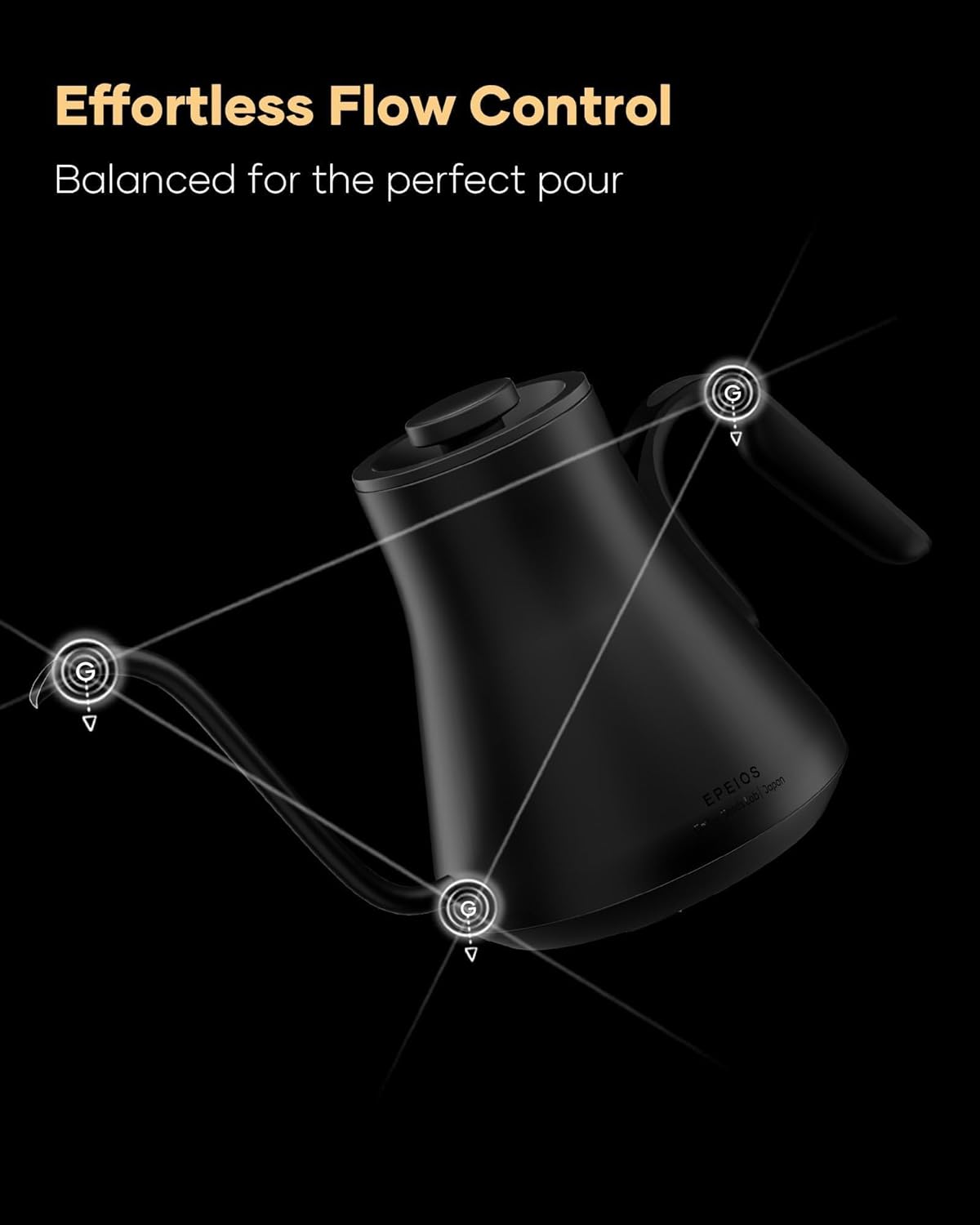 Cocinare Electric Kettle with Precise Temperature Control Matte Black 0.9L NEW