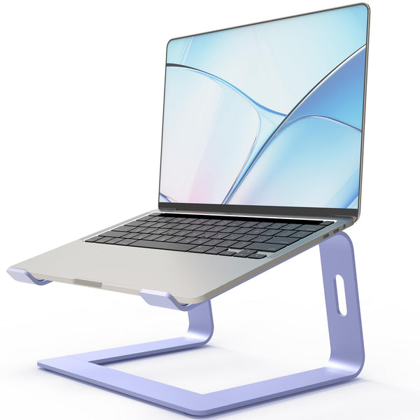 Portable Adjustable Stands Aluminum Laptop Stand Riser Holder in Purple NEW