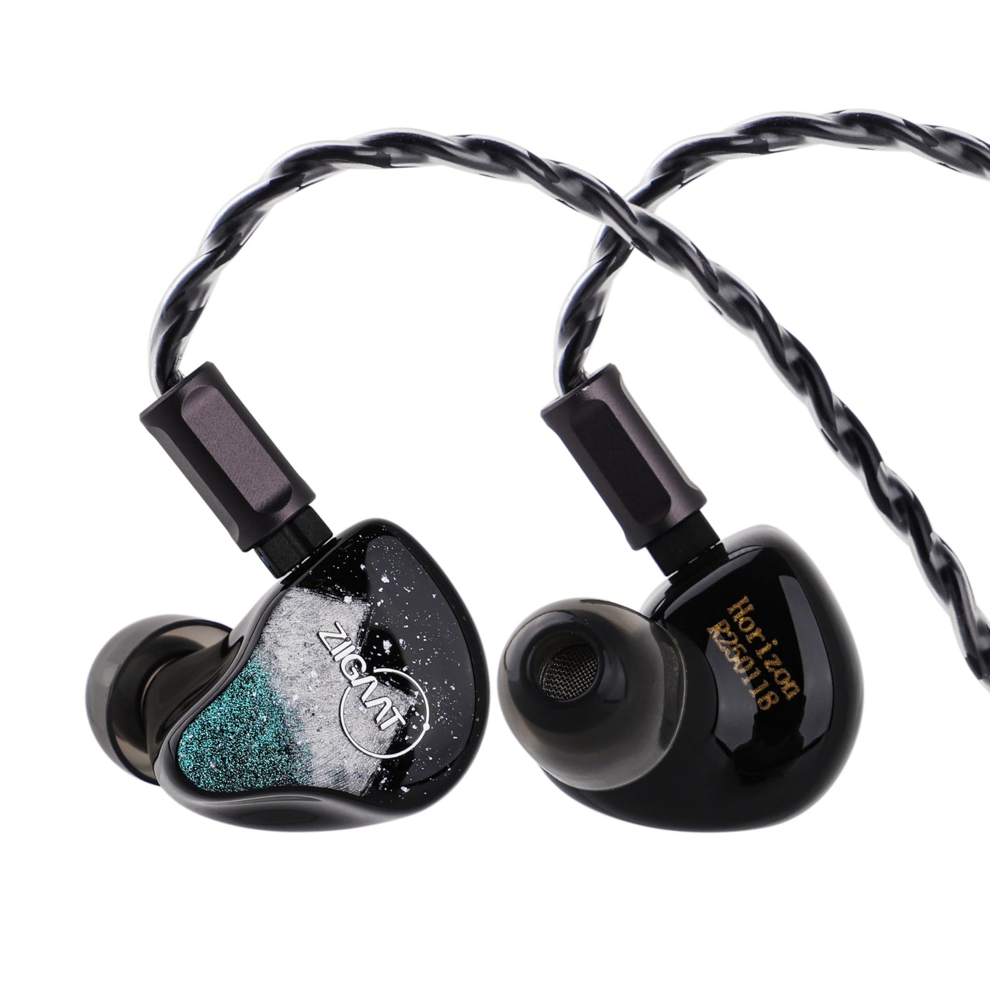 ZIIGAAT Black In-Ear Planar HiFi Wired Earbuds for Immersive Audio NEW