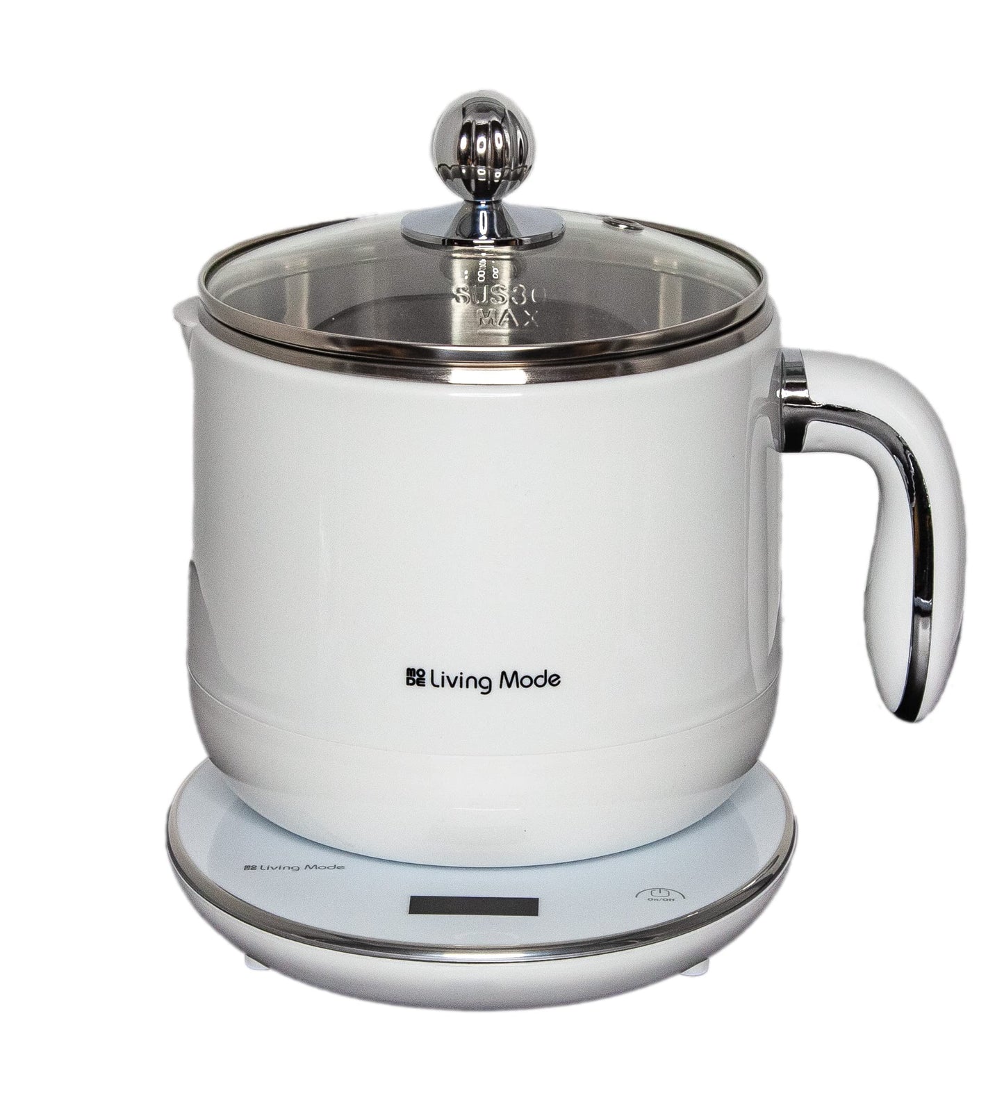 Living Mode 1.8L Capacity White Rice Cooker for Healthy Flavorful Meals NEW