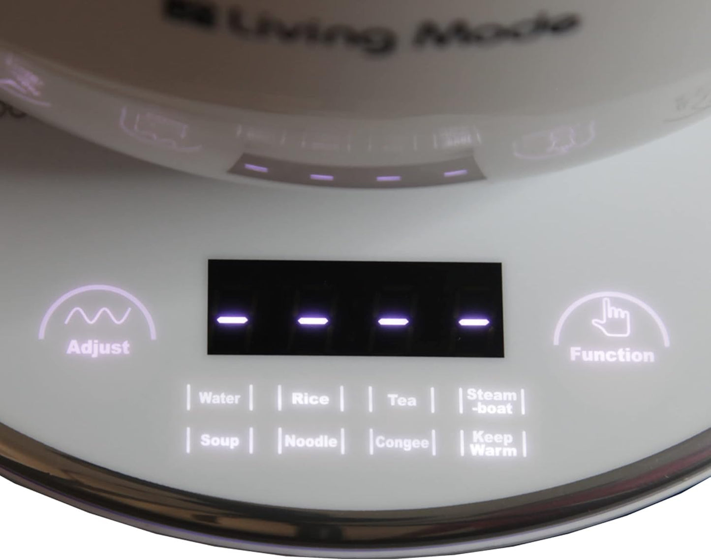 Living Mode 1.8L Capacity White Rice Cooker for Healthy Flavorful Meals NEW