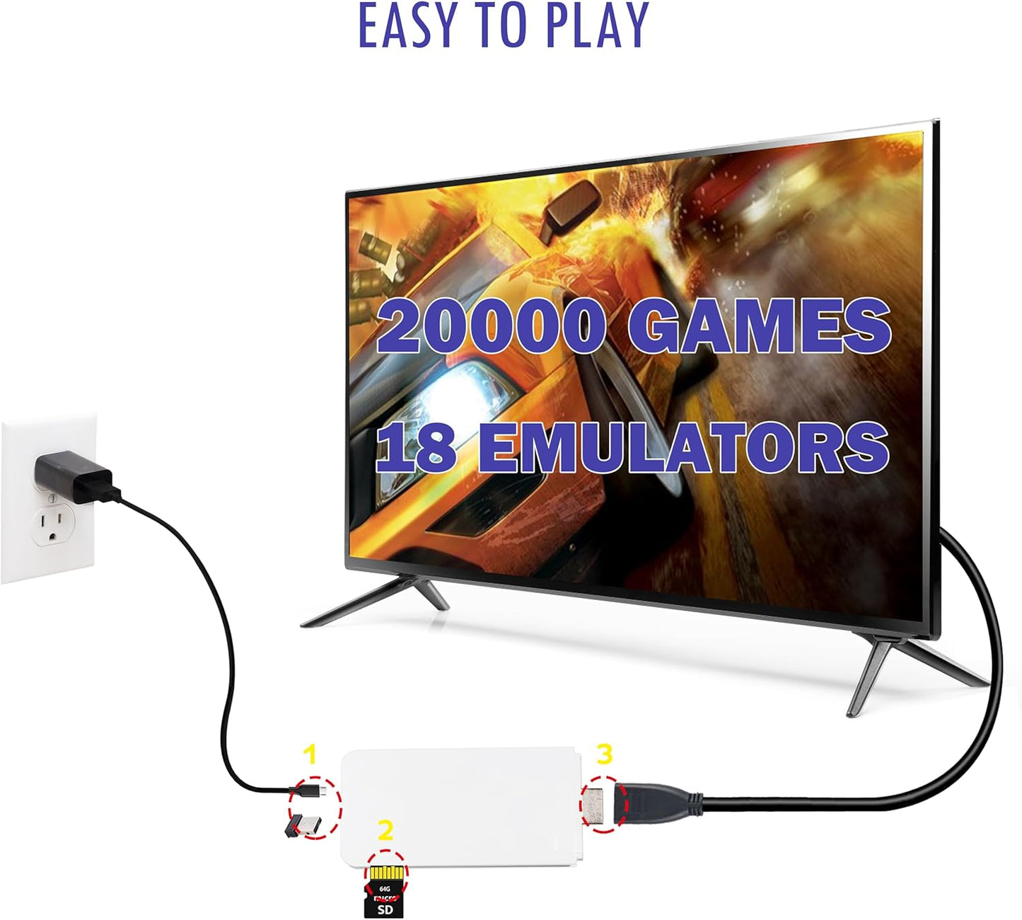 Retro Wireless Gaming Console Stick with 40,000+ Classic Arcade Games DEMO