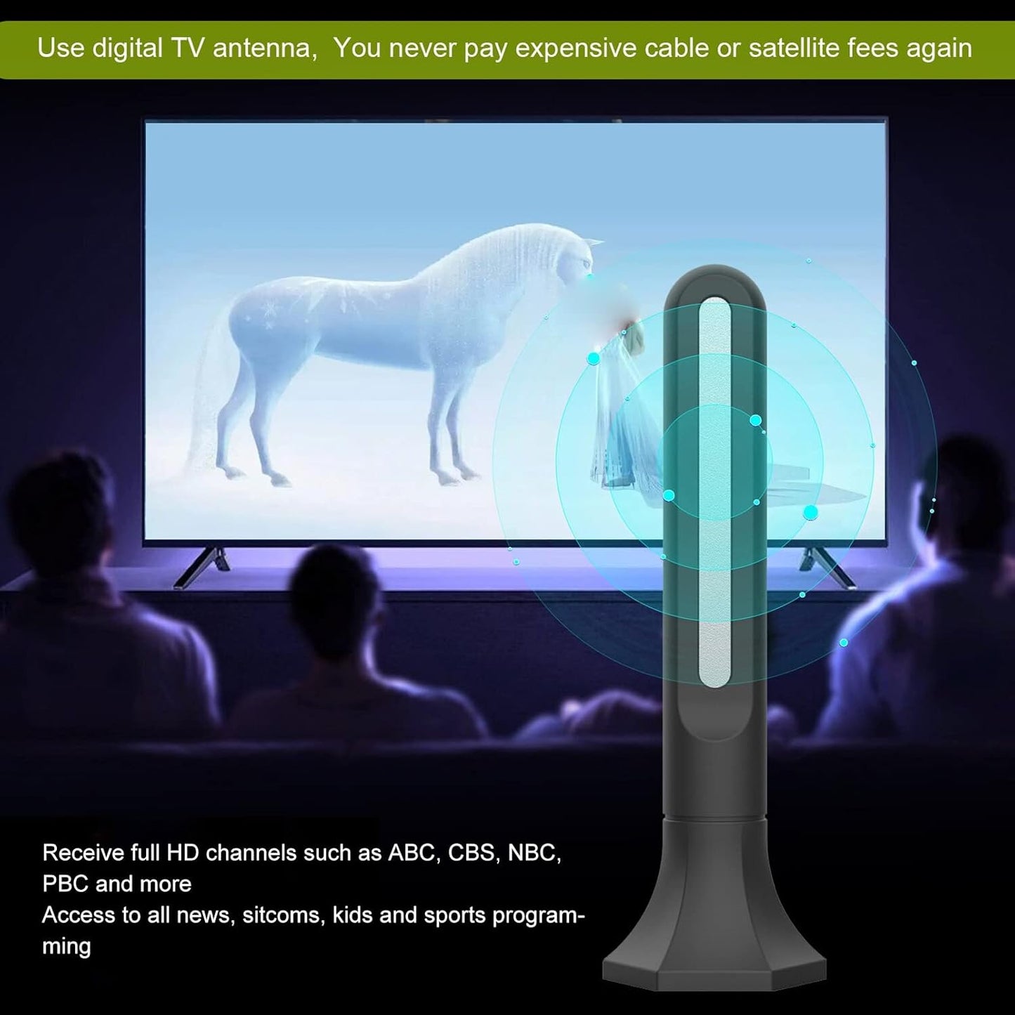 Powerful 4K TV Antennas HDTV Antenna for Indoor or Outdoor Use - High DEMO