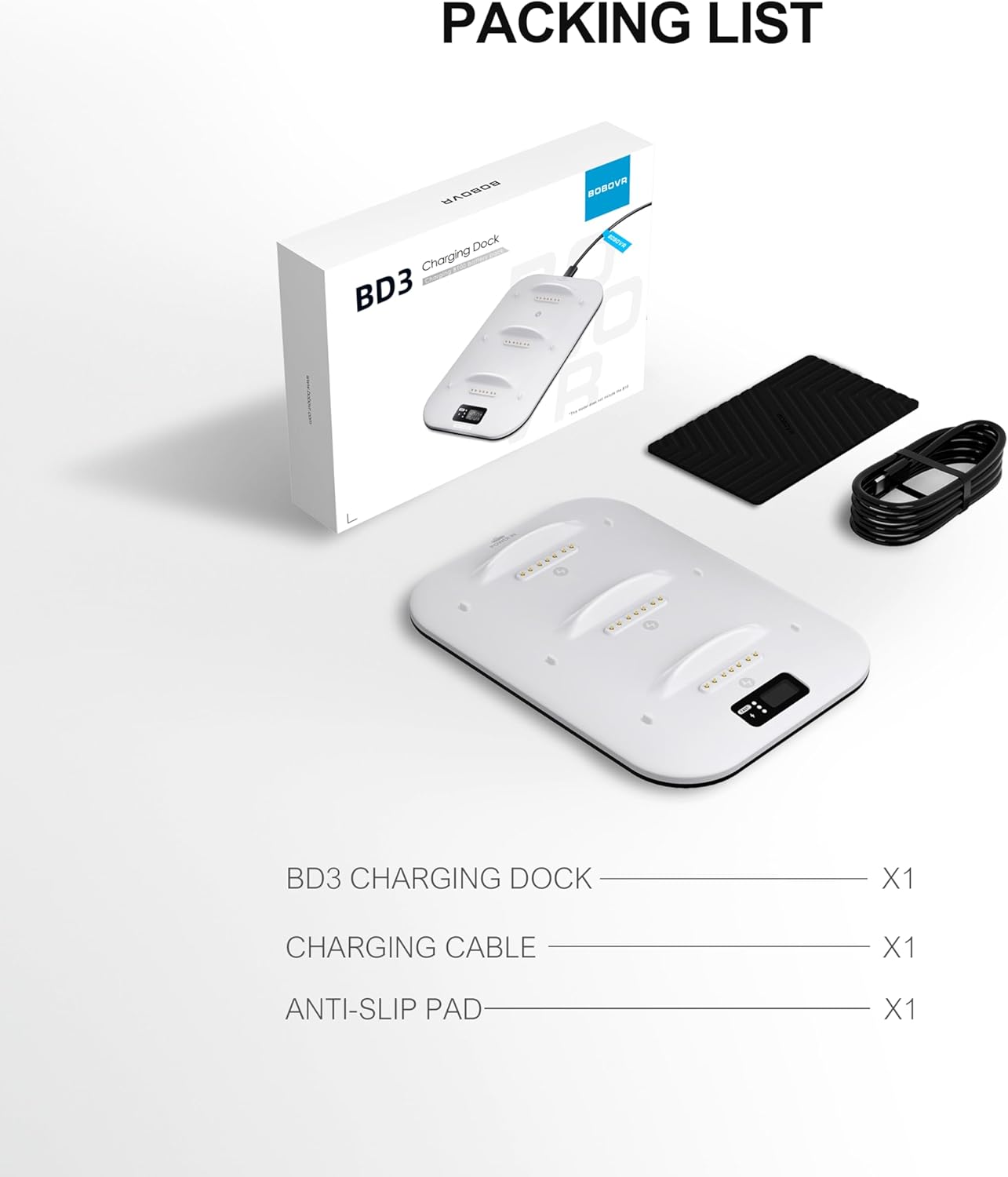 BOBOVR 30W Fast Charging Dock Battery Chargers for Rechargeable Devices DEMO