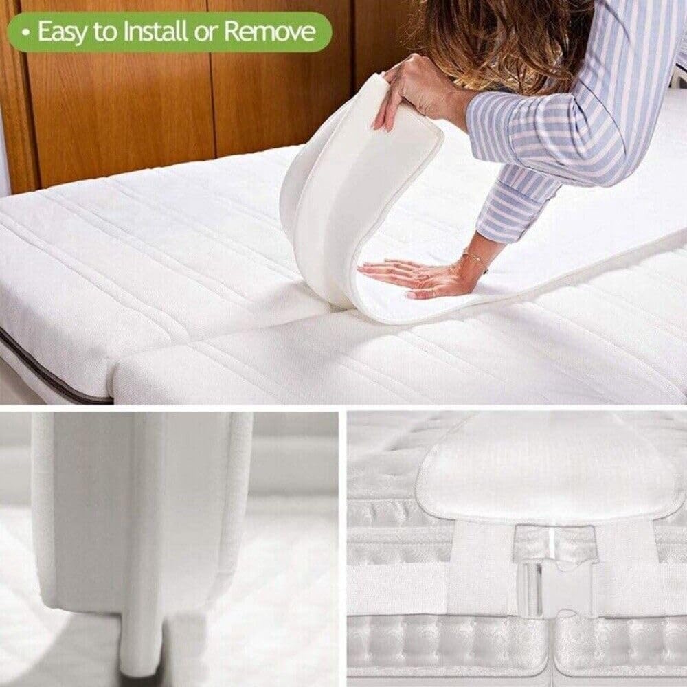 Extra Wide Adjustable Bedding Converter Mattress Topper, 200x20cm White NEW