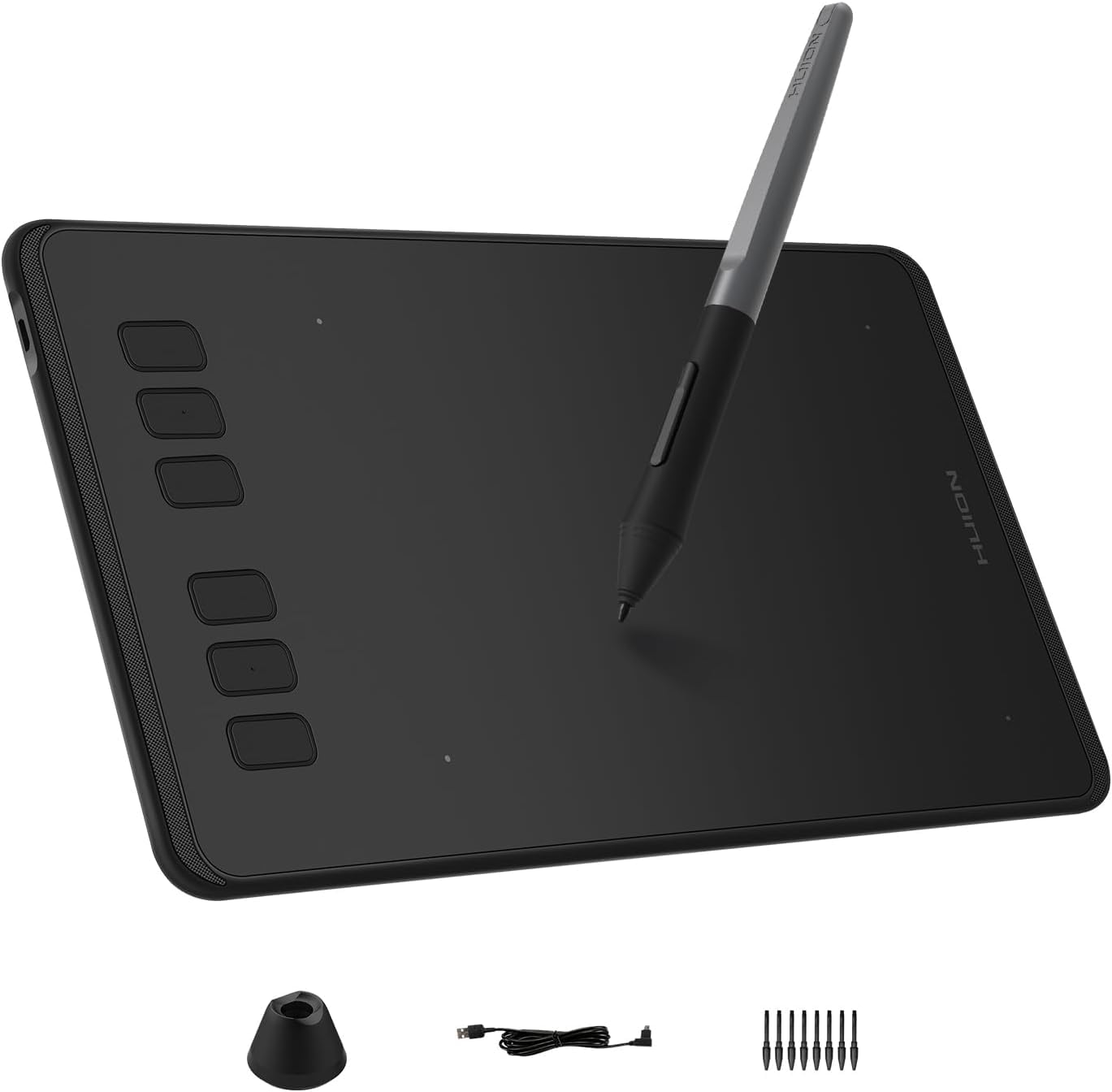 HUION Inspiroy 6x4" Graphic Drawing Tablet, Black Portable Digital Tablet NEW